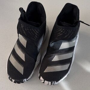 Adidas harden Kids Black and White Athletic Shoes